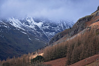 Snow on the Hills and Light on the land Langdale